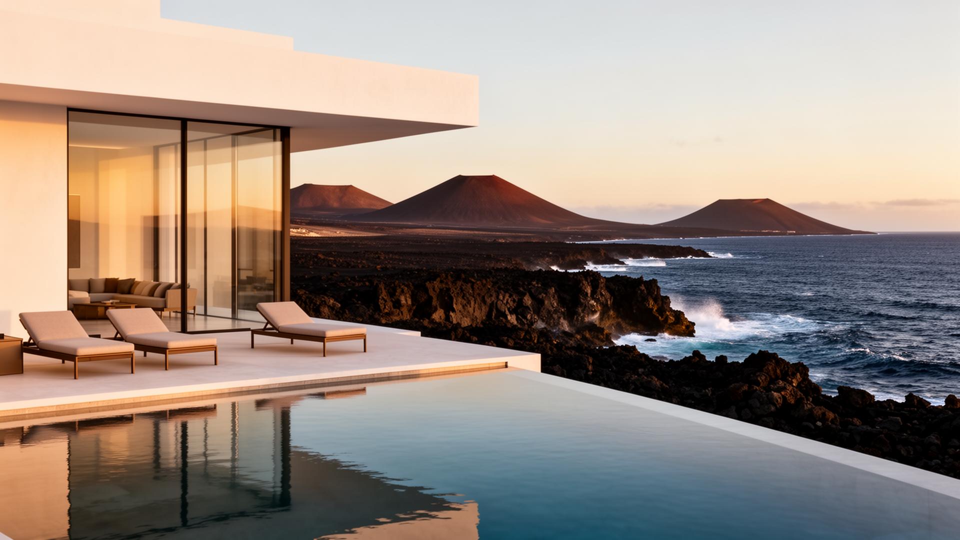 Villa de lujo con piscina en Lanzarote