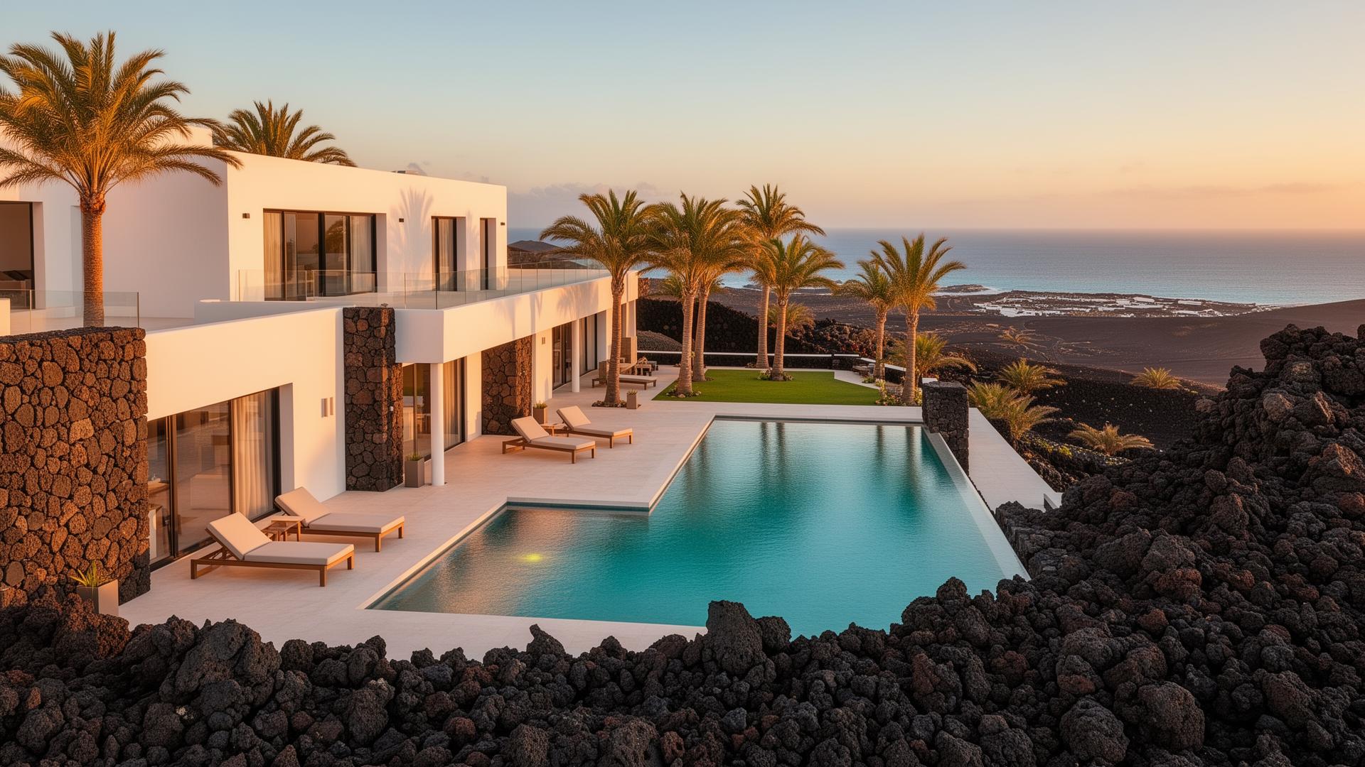Espectacular villa de lujo en Lanzarote con vistas al mar